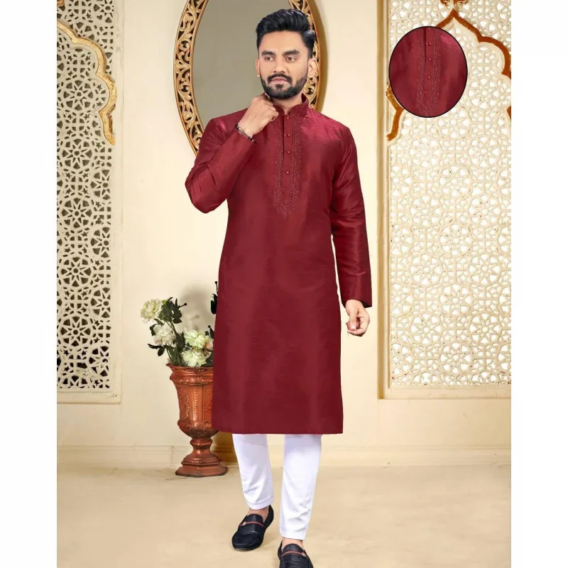 2025 verão masculino digital impresso kurta vardha regular ajuste gola mandarim longo estilo kurta para homem