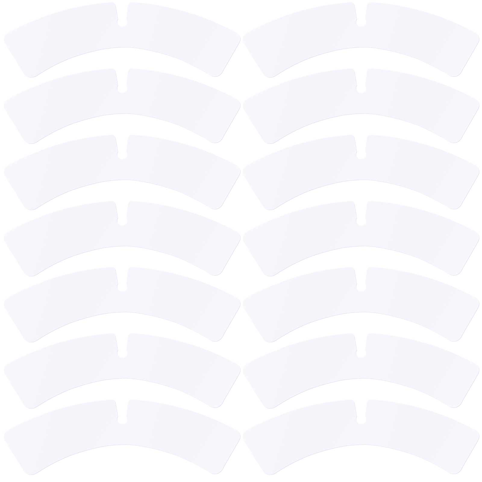 100 Pcs Formal Wear Collar Support Piece Men's Clothes Hanging Rack Sweater Plastic Neck Supplies