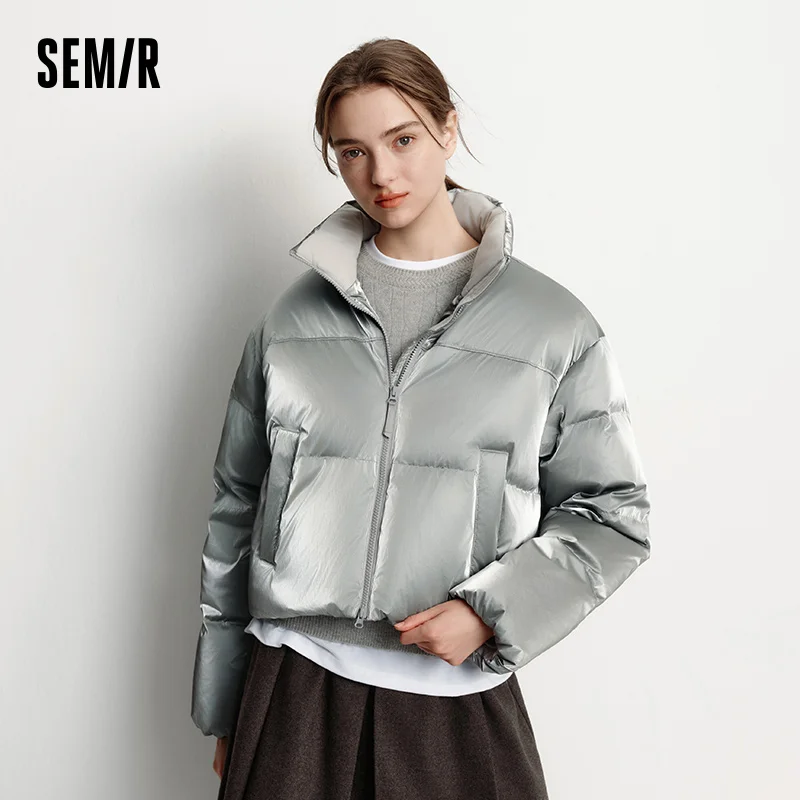 Semir Daunenjacke Damen Winter 80 % Daunenfüllung Lose Stehkragen 2025 Neuer süßer cooler Puffermantel Winter Damen