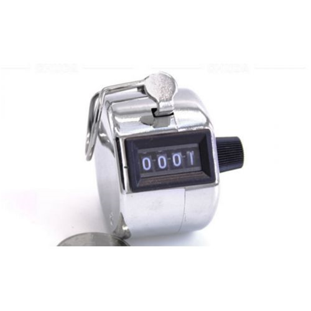 Clicker contadores de número de 4 dígitos, concha de plástico, display de dedo manual, contagem manual, temporizador, contador de futebol e golfe