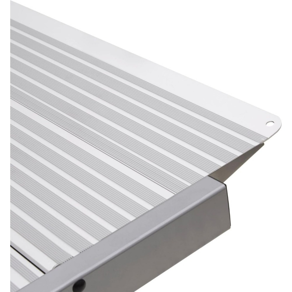12' L Silver Spring Folding Aluminum Wheelchair Access Ramp with Handrails