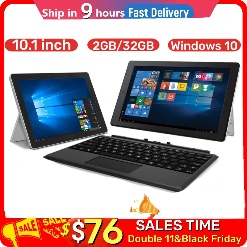 Vendas quentes tablet pc com suporte 10.1 polegada 2gb ram 32gb rom w101 windows 10 câmera dupla wifi quad core hdmi-compatível