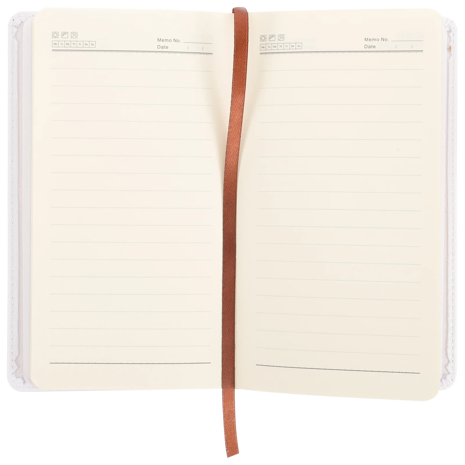 PU Blank Notepad Sublimation Notebook for Students Travelers Office Workers Thick Pages Portable Daily