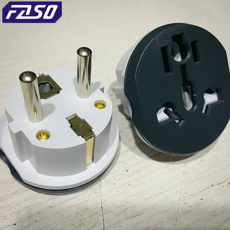 Korea EU Plug Adapter 16A 250V Travel Adapter Converte