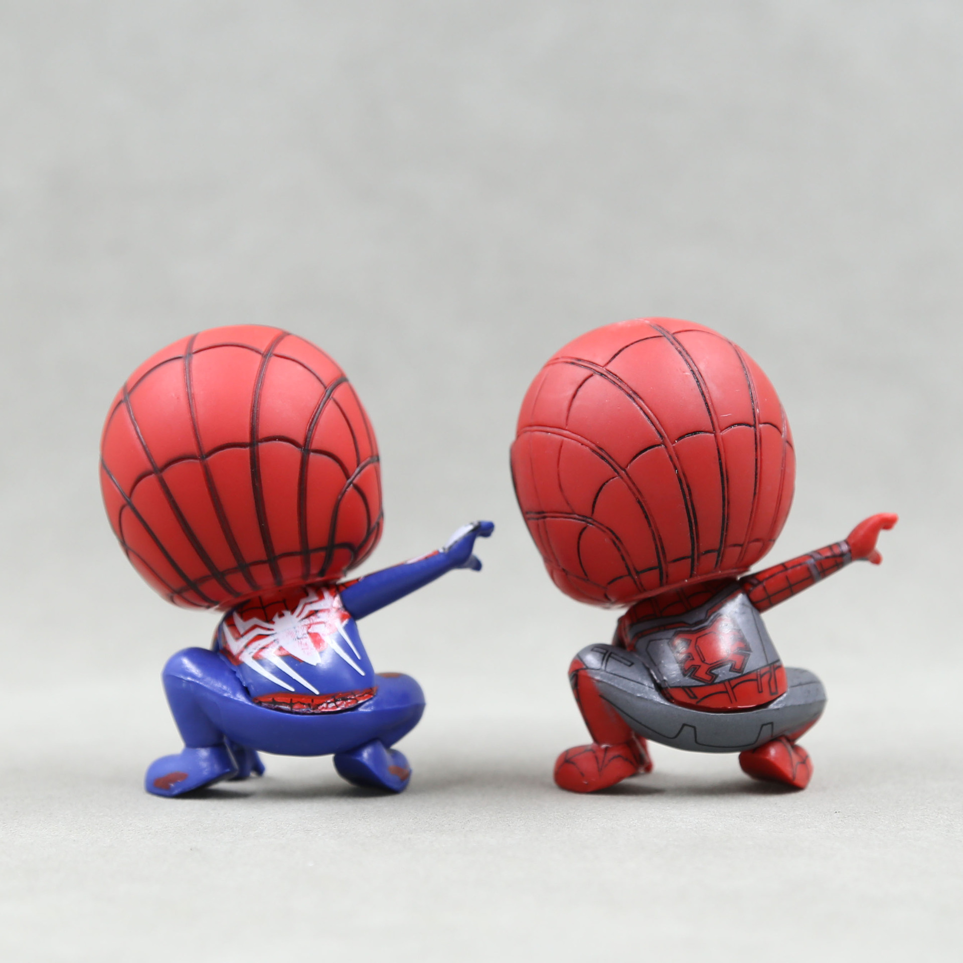 Marvel Spider-Man Figuras Anime para Crianças, Homem Aranha Modelo Brinquedos para Meninos, Versão Q, Decoração de Casa, Figuras de Ação do Carro, Presente de Aniversário, 8cm