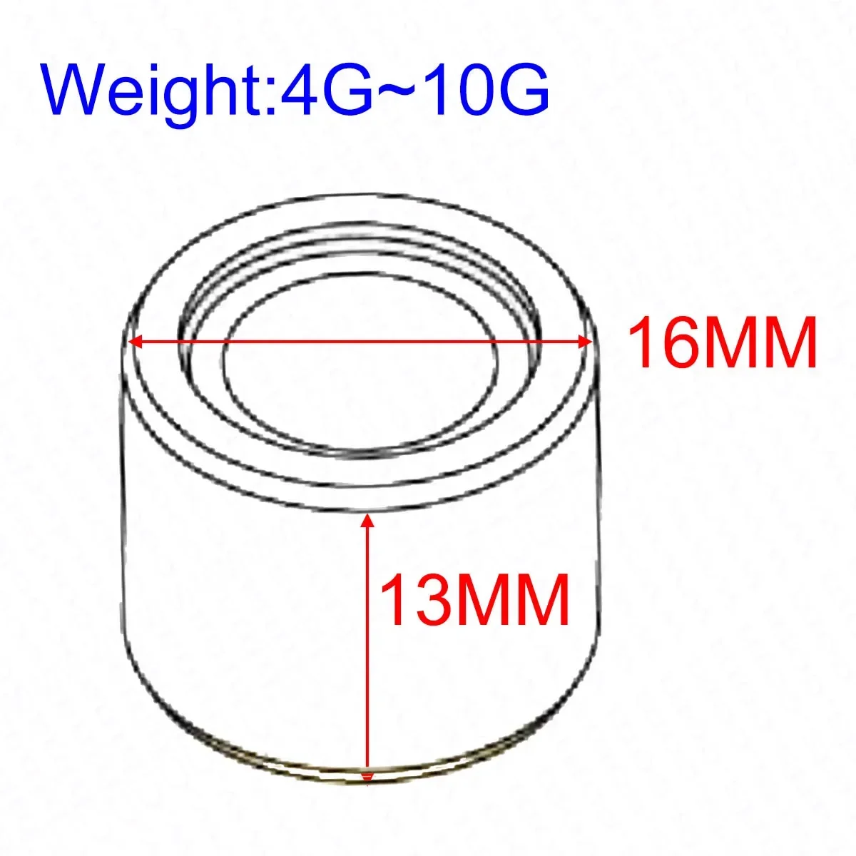 Ролик вариатора 16x13 4G ~ 12G GY6 50 50CC 80CC 139QMB Dio R1 100 100CC JR100 KYMCO PIAGGIO SYM Скутер
