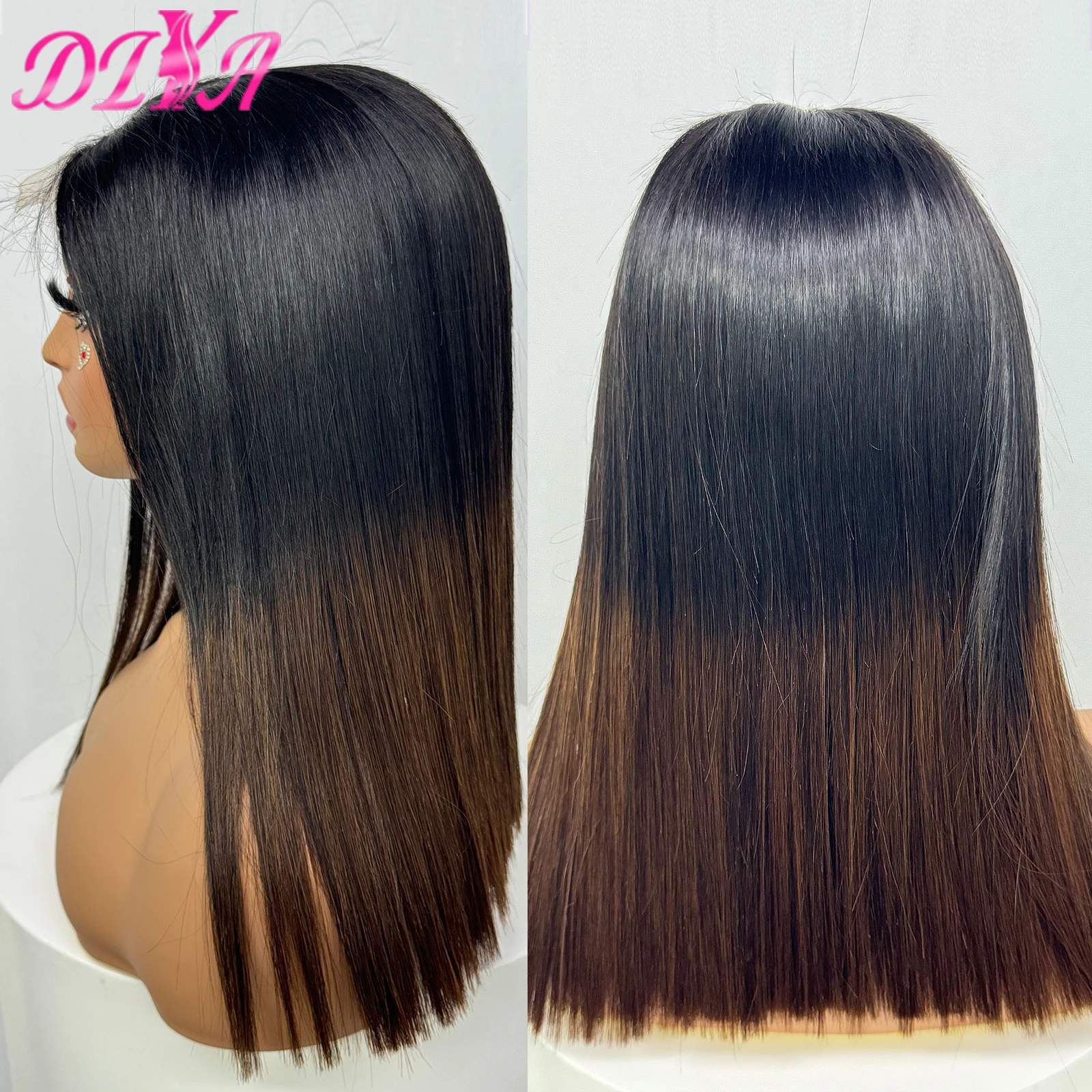 2x6 hd fechamento do laço peruca 16a duplo desenhado cru vietnamita peruca de cabelo humano 1bt4 cor osso em linha reta peruca de cabelo humano para preto
