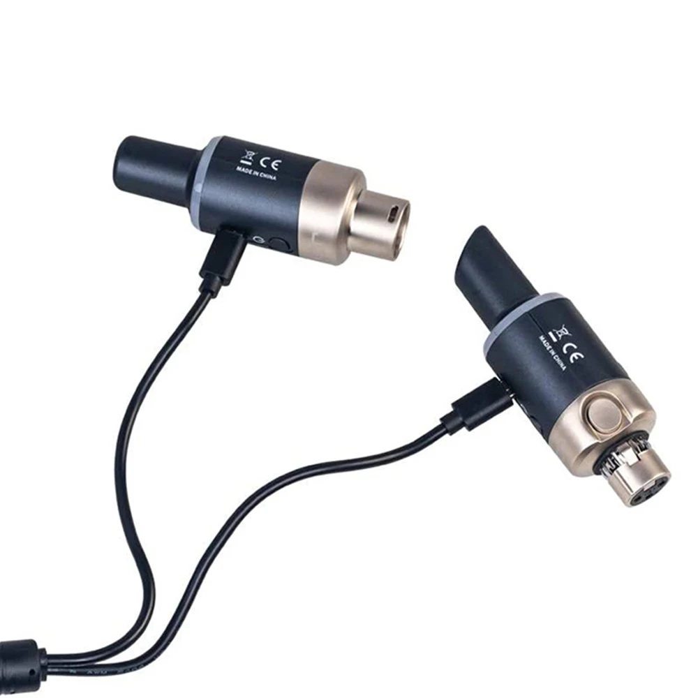 JOYO MW-1 Sistema con micrófono inalámbrico de 5,8 GHz Convertidor de micrófono XLR Receptor transmisor de micrófono inalámbrico para entrevista en vivo/estudio
