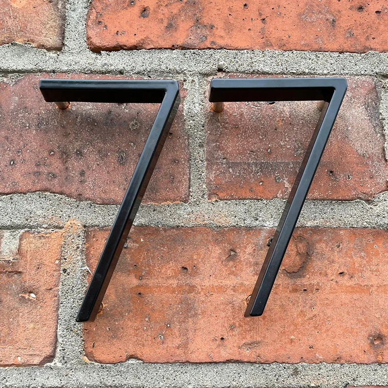 1pc 125mm número de casa flutuante ao ar livre 5 polegada preto liga zinco carta apartamento números da porta caixa de correio sinal de endereço # 0-9
