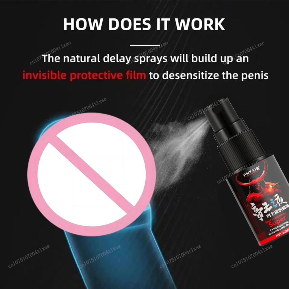 Spray temporisé pour hommes