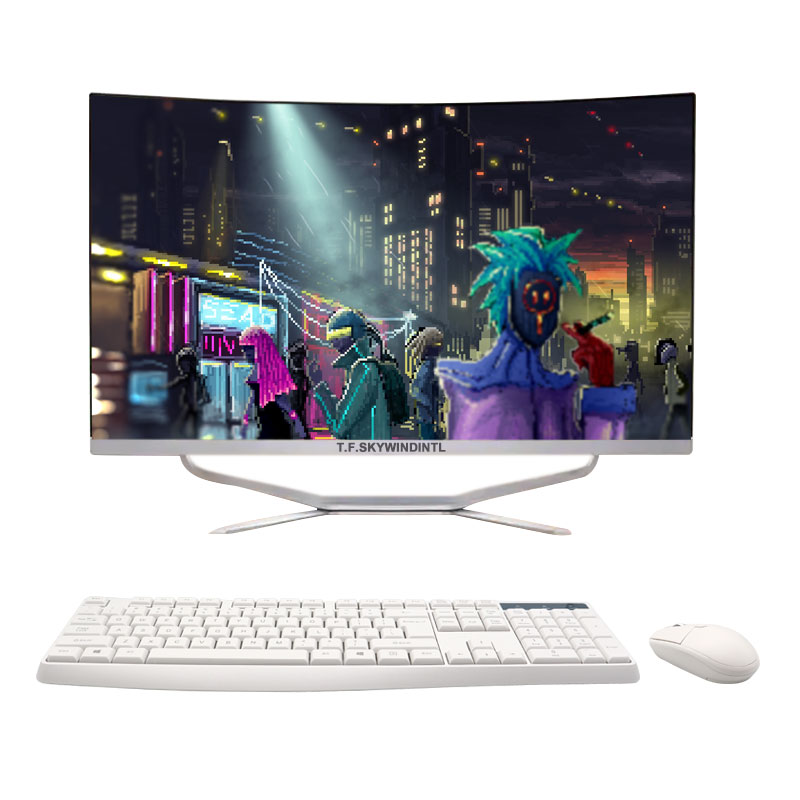 OEM 27 pulgadas de la pantalla curvada todo en un ordenador de escritorio 1920*1080p del juego de la PC todo en uno