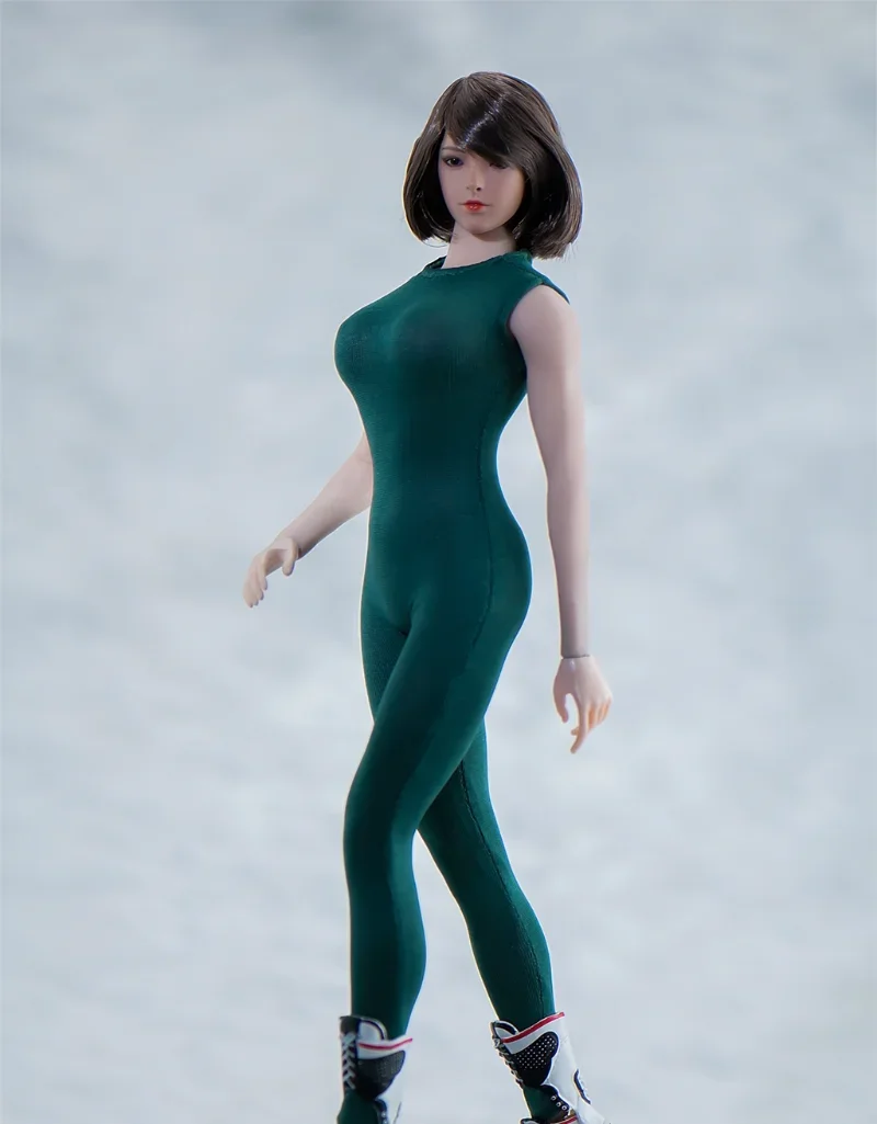 女性の兵士ノースリーブタイトフィットジャンプスーツ、1:6スケール、12 'モデル、tbl、のみ