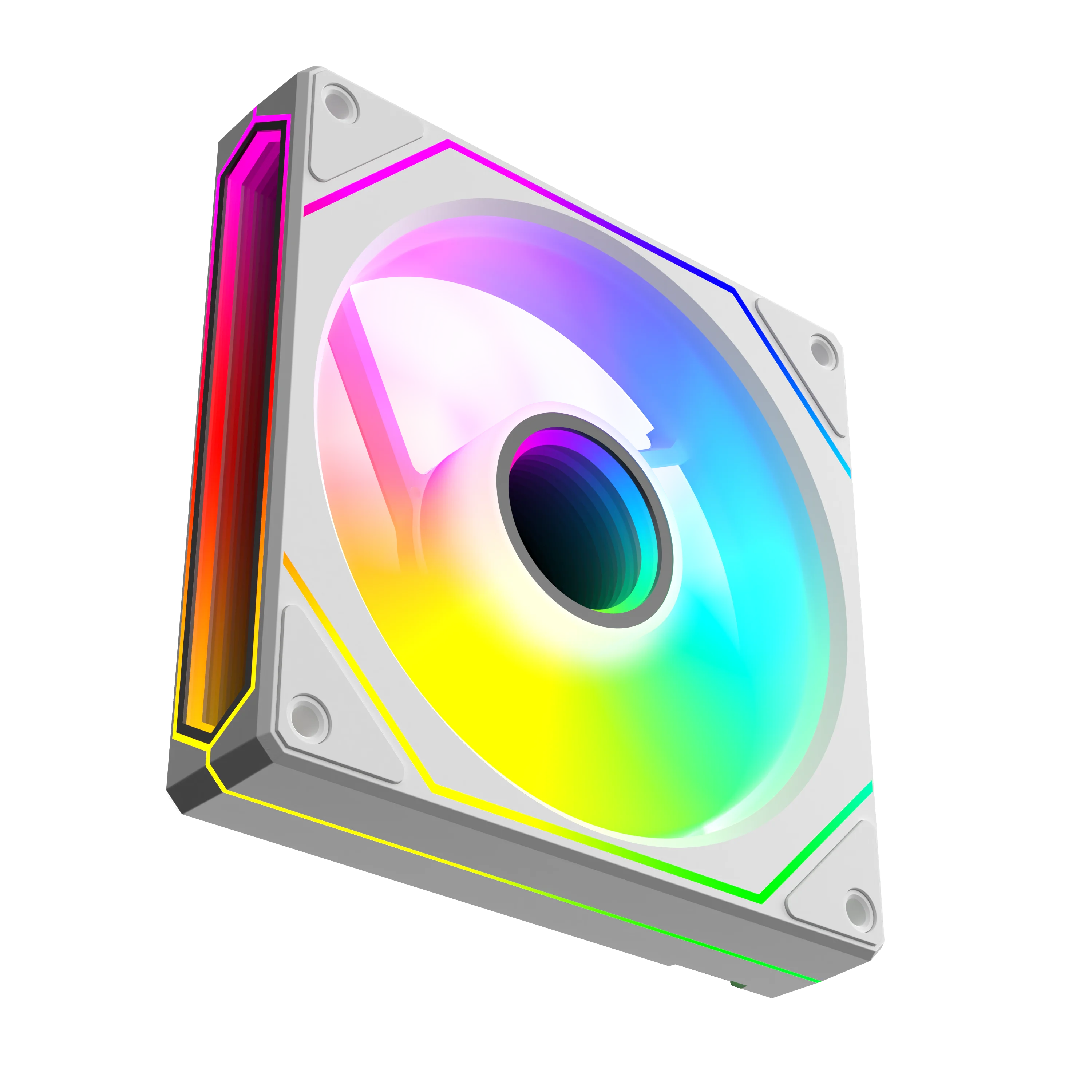 UPSIREN UF-4 Prism 6 PRO 120mm case fan 5V 3PIN motherboard light synchronization 4PIN PWM 3-sided infinity mirror 12CM