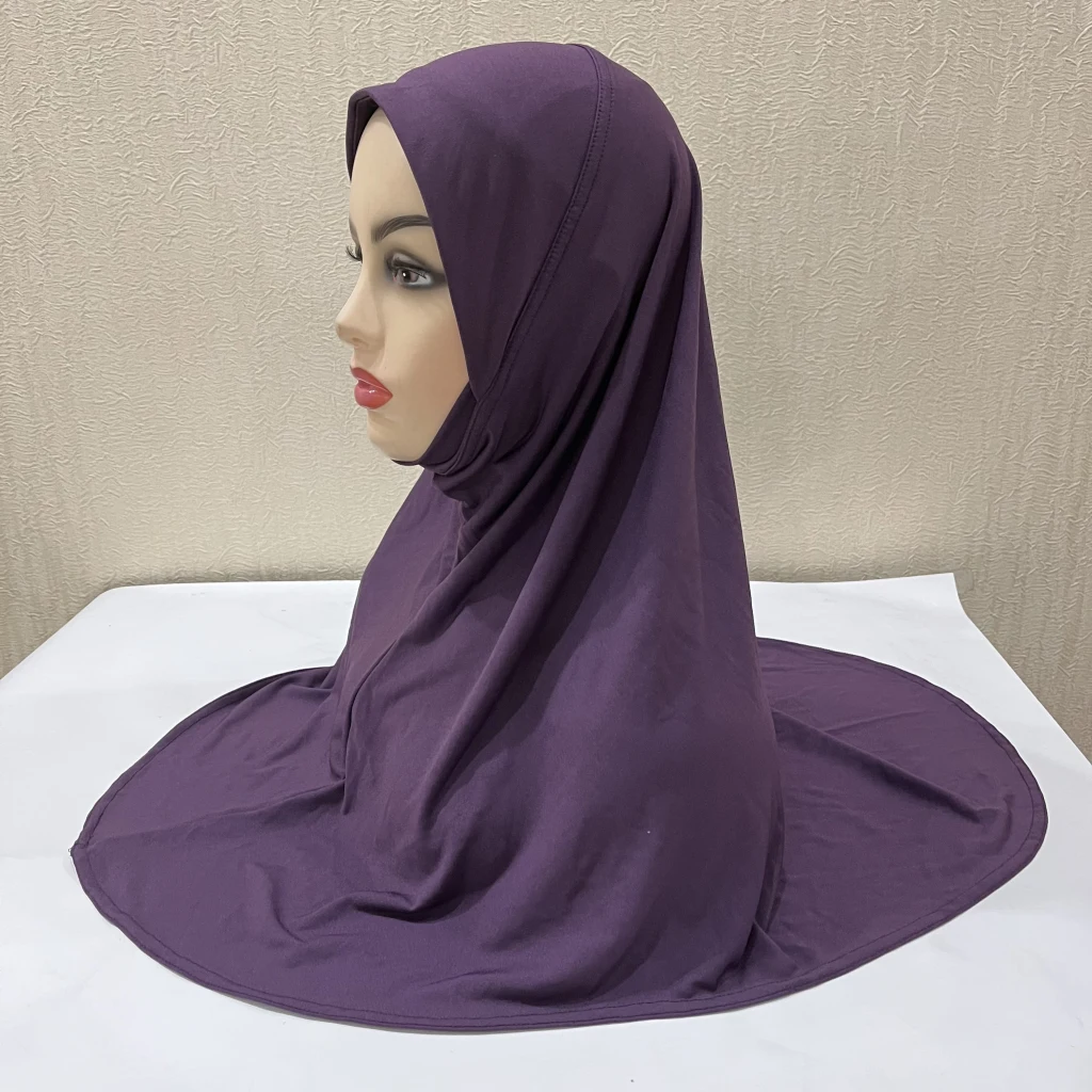 H302 meninas adolescentes simples muçulmano hijab com parte do queixo de alta qualidade amira puxar no cachecol islâmico venda quente lenço ramadan orar chapéu