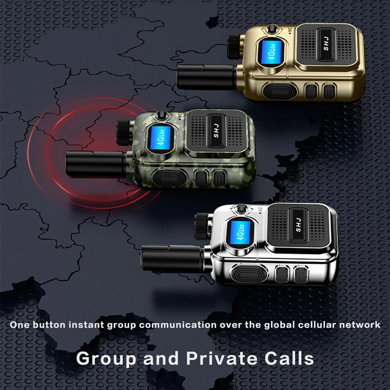 SHJ 4G PoC Radios with 2 Additional Yearly Sim Cards- Ultimate Communication Solution for Businesses and Teams walkie-Talkie Dur