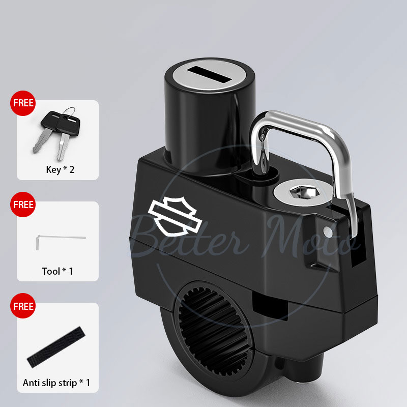 Motorcycle Helmet Lock Anti-theft Security Safety For Handlebar Locking Cycling Equipment For Harley-Davidson