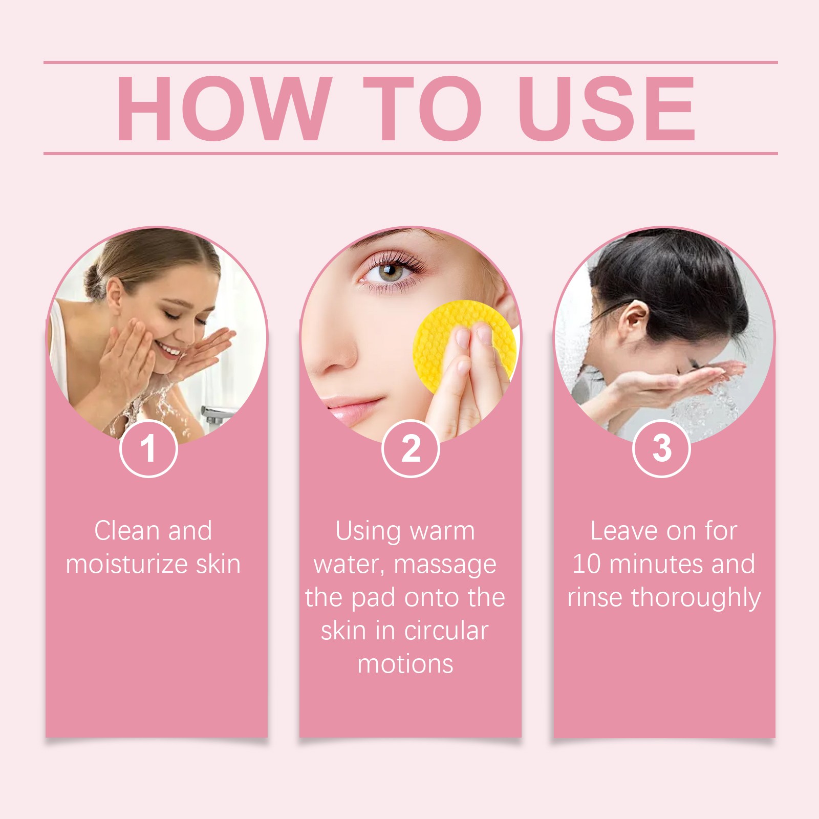 Almofadas De Limpeza De Ácido De Cúrcuma, Esponjas Faciais Esfoliantes Para Limpeza Diária, Presente De Cuidados Com A Pele, Almofadas De Limpeza, 40PCs