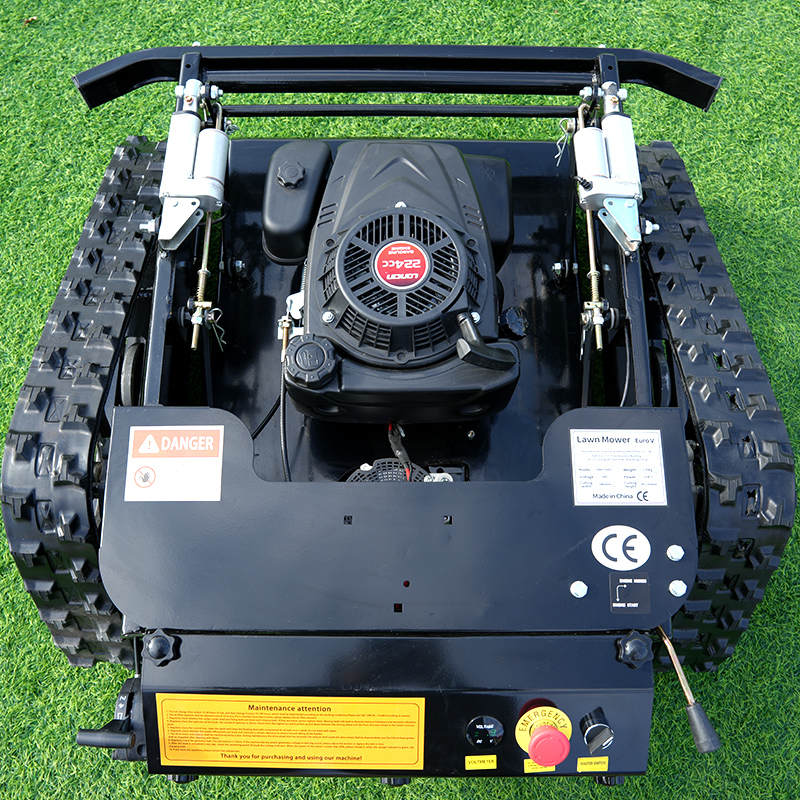 Aangepaste Hot Sale Chinese Gemaakte Tuin Afstandsbediening Grasmaaier Zelfrijdende Rubberen Crawler Robot Motor Motor Kern