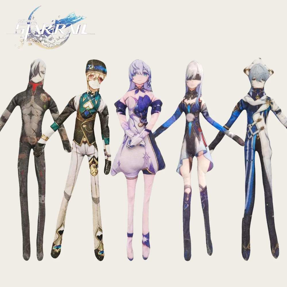 Game Honkai Star Rail Aventurine Blade Boothill Robin Cosplay Doll Plush Stuffed Flexible Iron Wire Abstract Figure Dolls Gifts
