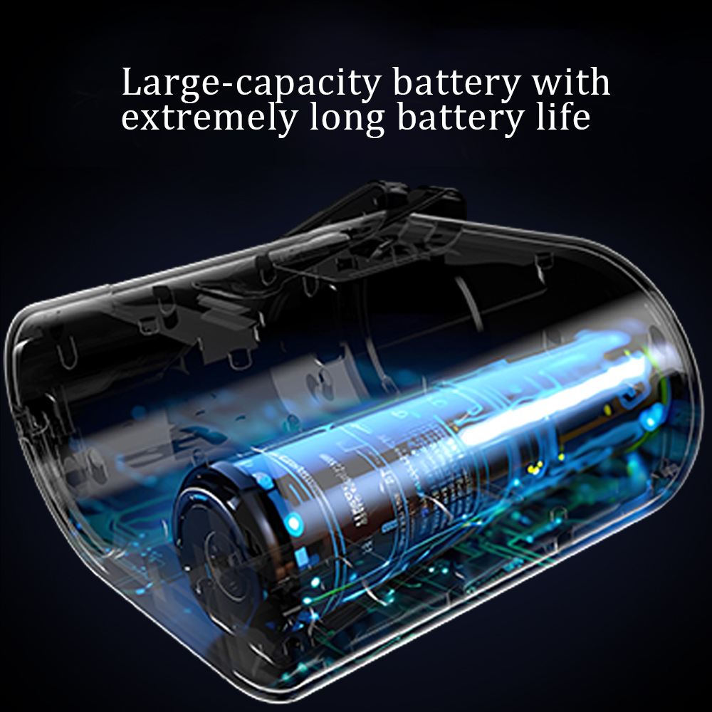 Draagbare tailleclipventilator Draagbare mini USB oplaadbare hangende ventilator voor buitenwerken Dubbele luchtuitlaat Tailleventilator 20000mAh