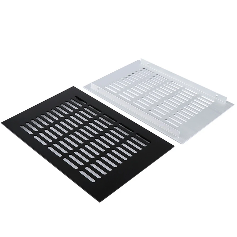200 มม.รูปสี่เหลี่ยมผืนผ้า Air Vent อลูมิเนียมระบายอากาศ Grille สําหรับตู้เสื้อผ้าตู้รองเท้าตู้เสื้อผ้าเฟอร์นิเจอร์ Ventilator ตาข่าย