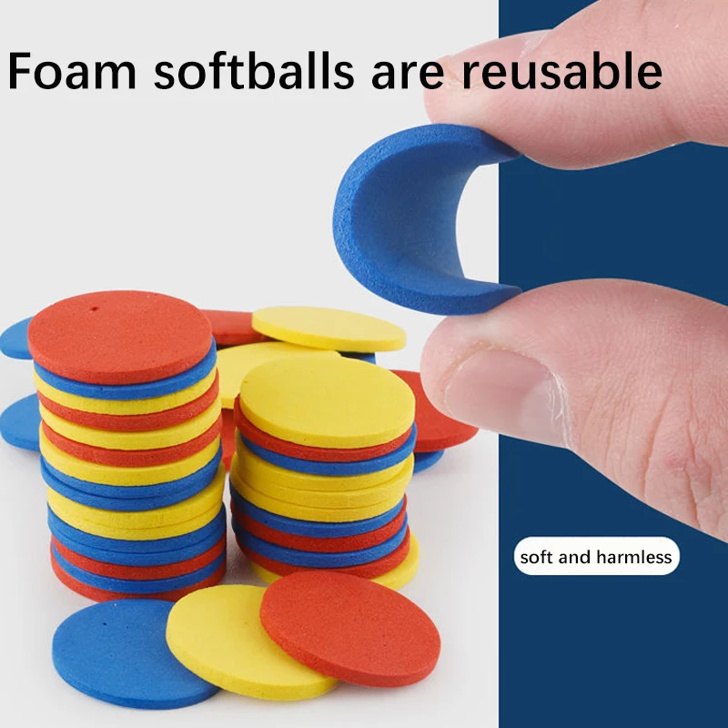 Soft Bullet ปืนของเล่นเด็กปืนบินของเล่นความปลอดภัย EVA Soft Bullet Foam Disc Launcher ปืน Parent-Child Interaction เกมของเล่น