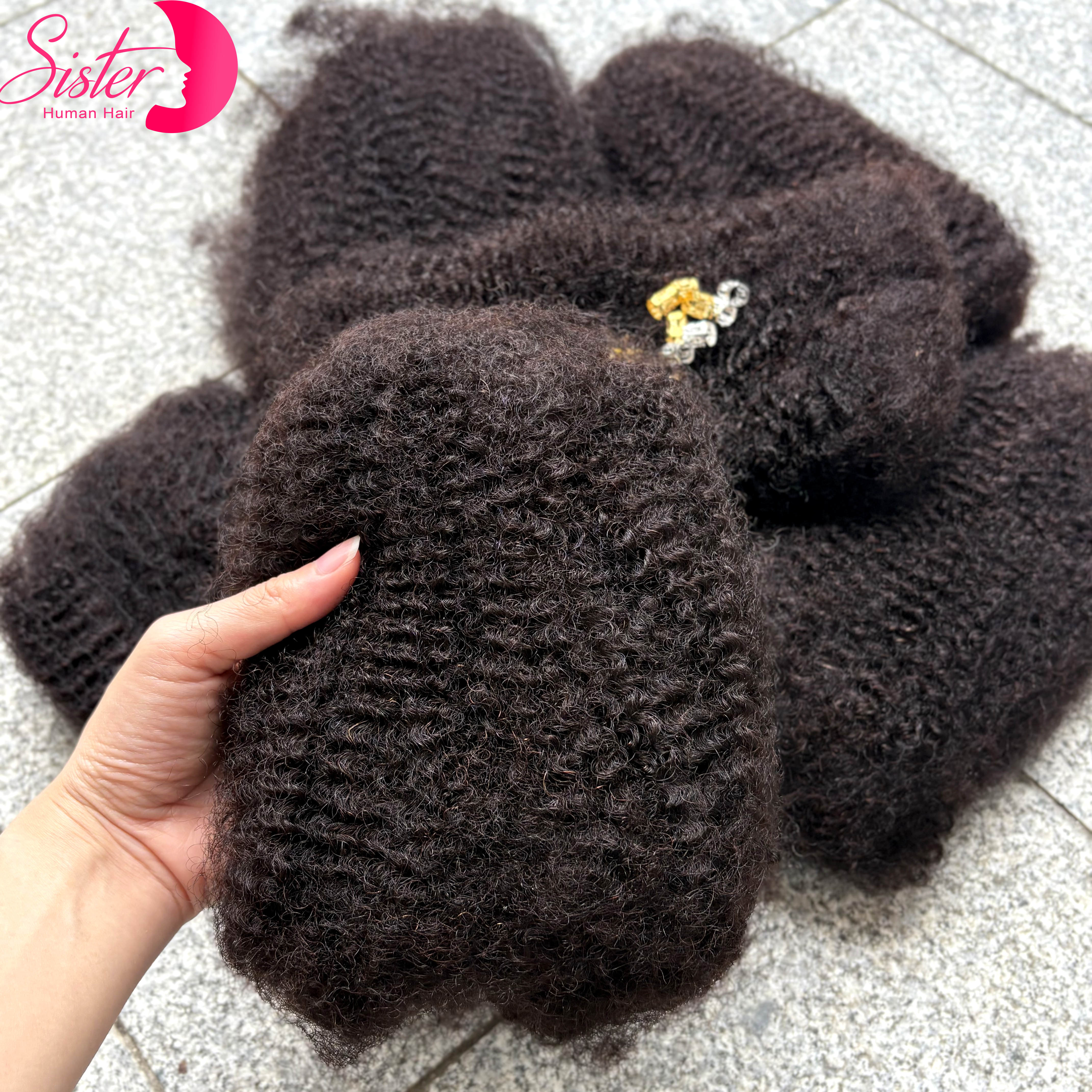 30 of 50 g/pak 10-18 inch 4C Afro Kinky Bulk Human Hair Extensions Geen inslag Braziliaanse Remy Bulk voor Locs Micro Twist Vlechthaar