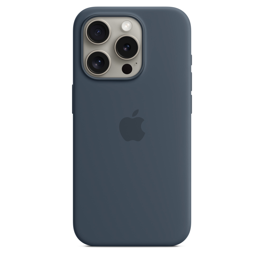 Apple-funda magnética de silicona líquida Magsafe para iPhone 15 Pro Max Plus, carcasa protectora de carga inalámbrica, Original