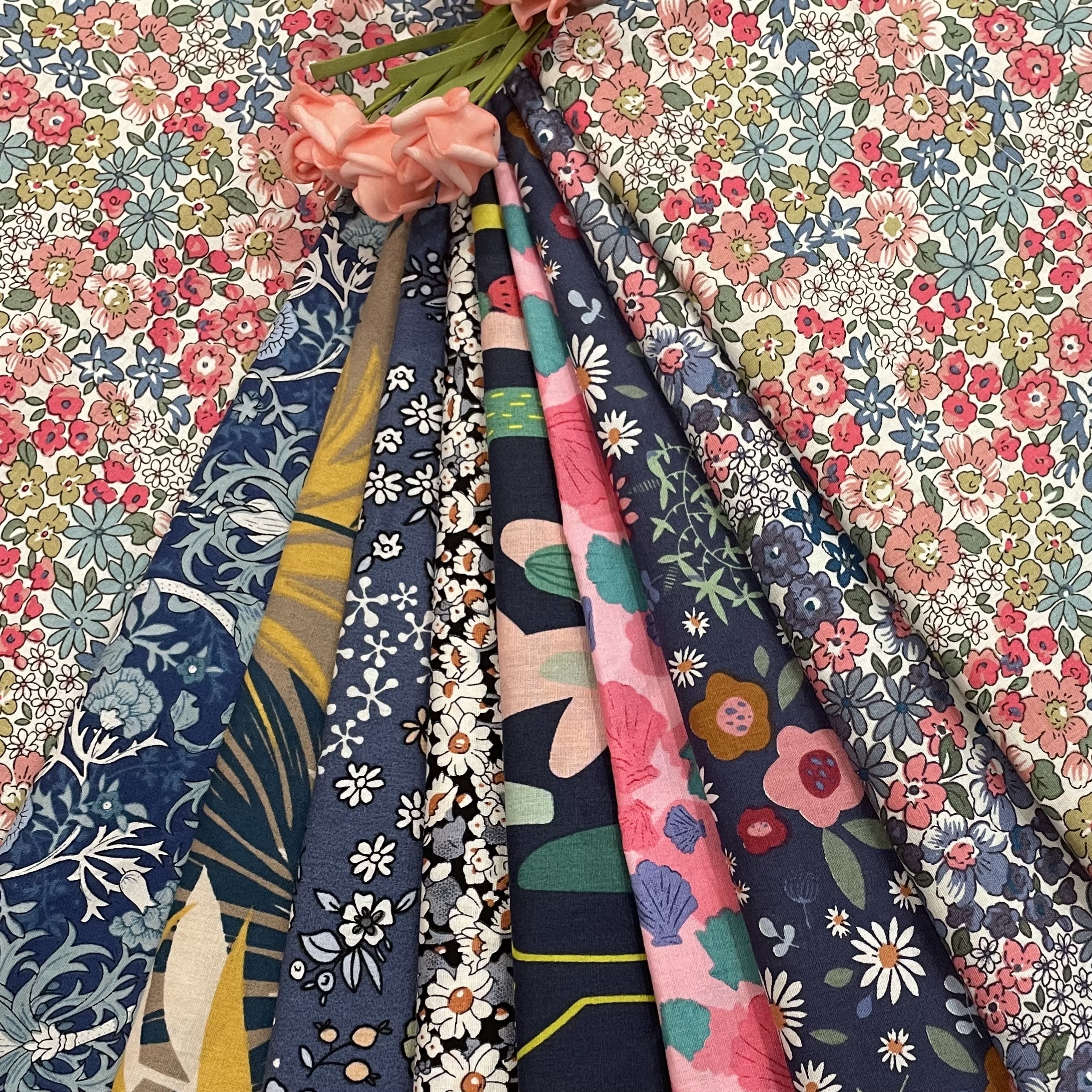 145x50cm cor pastoral flores 100% algodão popeline 40s como liberdade impressão digital para costurar pano vestido saia crianças designer