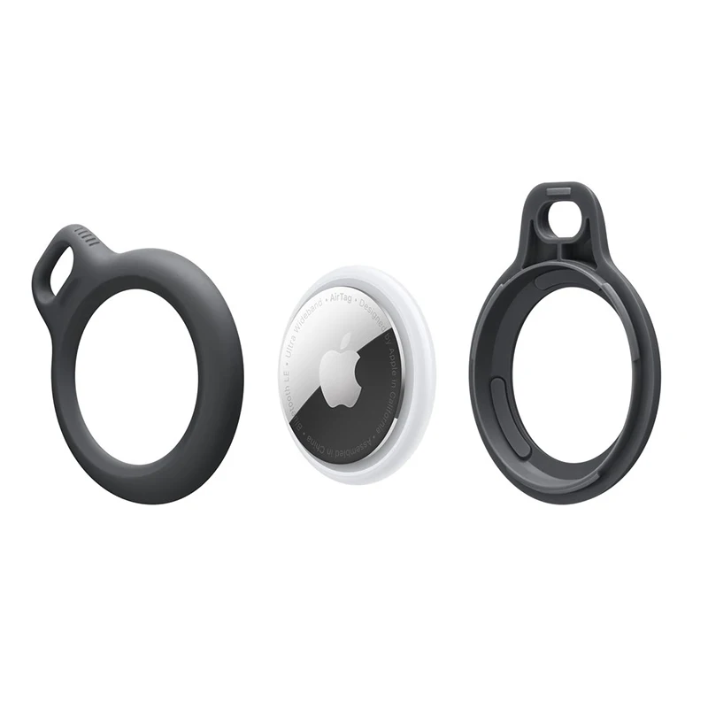 ปลอดภัยสำหรับ Apple Airtags เคสครอบปกป้องกันชนสายคล้อง Tracker อุปกรณ์เสริม Anti-Scratch พวงกุญแจ Airtags กรณี