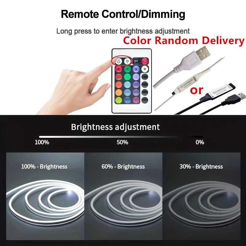 USB LEDストリップライト,ネオンサイン,防水,リモコン,家庭用,屋外用,テレビ装飾照明,1〜5m, 5v