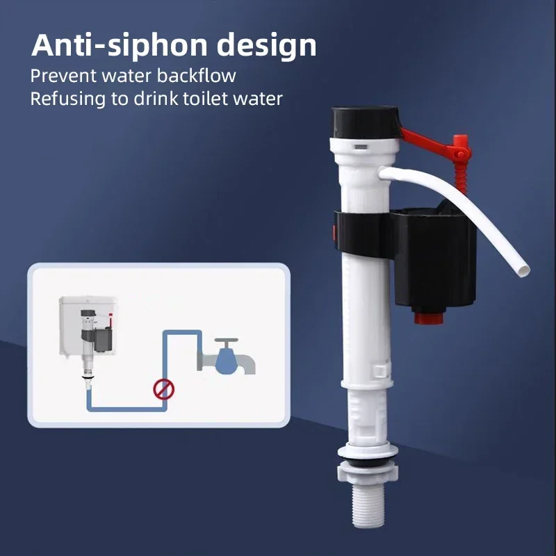 Válvula de agua de inodoro Universal ajustable, válvula de suministro de agua de alta presión, botón de reparación, accesorio de baño, accesorio de inodoro