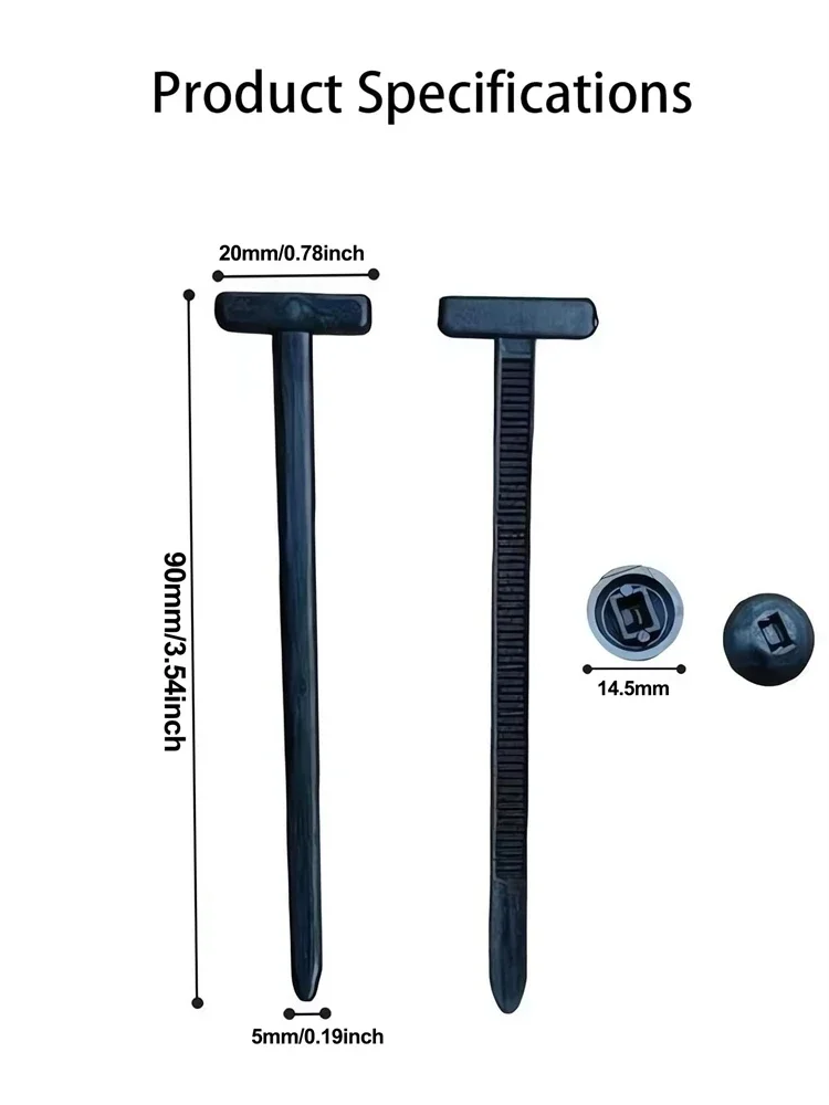 100/50/20Pcs Self-Locked NYLON CABLE Tie PUSH คลิปลวด Tie เปิดตัวซิปสายรัดรถท่อสาย Fastener Bundle FIXED Binding
