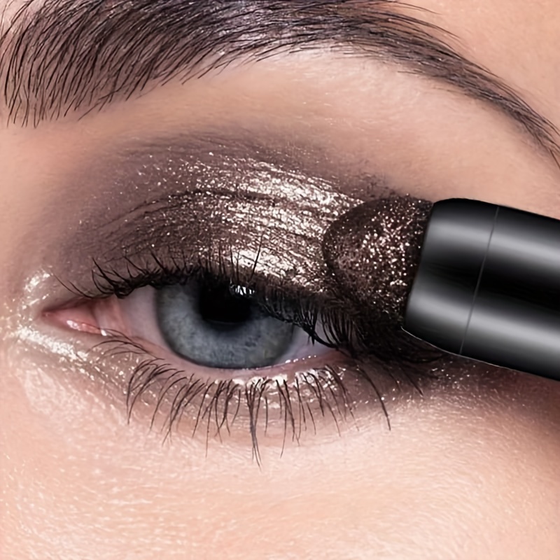 2-in-1 Parelachtige Oogschaduw Stick Potlood Waterdicht Glitter Matte Oogschaduw Make-up Hoog Gepigmenteerd Ooglid Onder Vouw Oogschaduw Pen