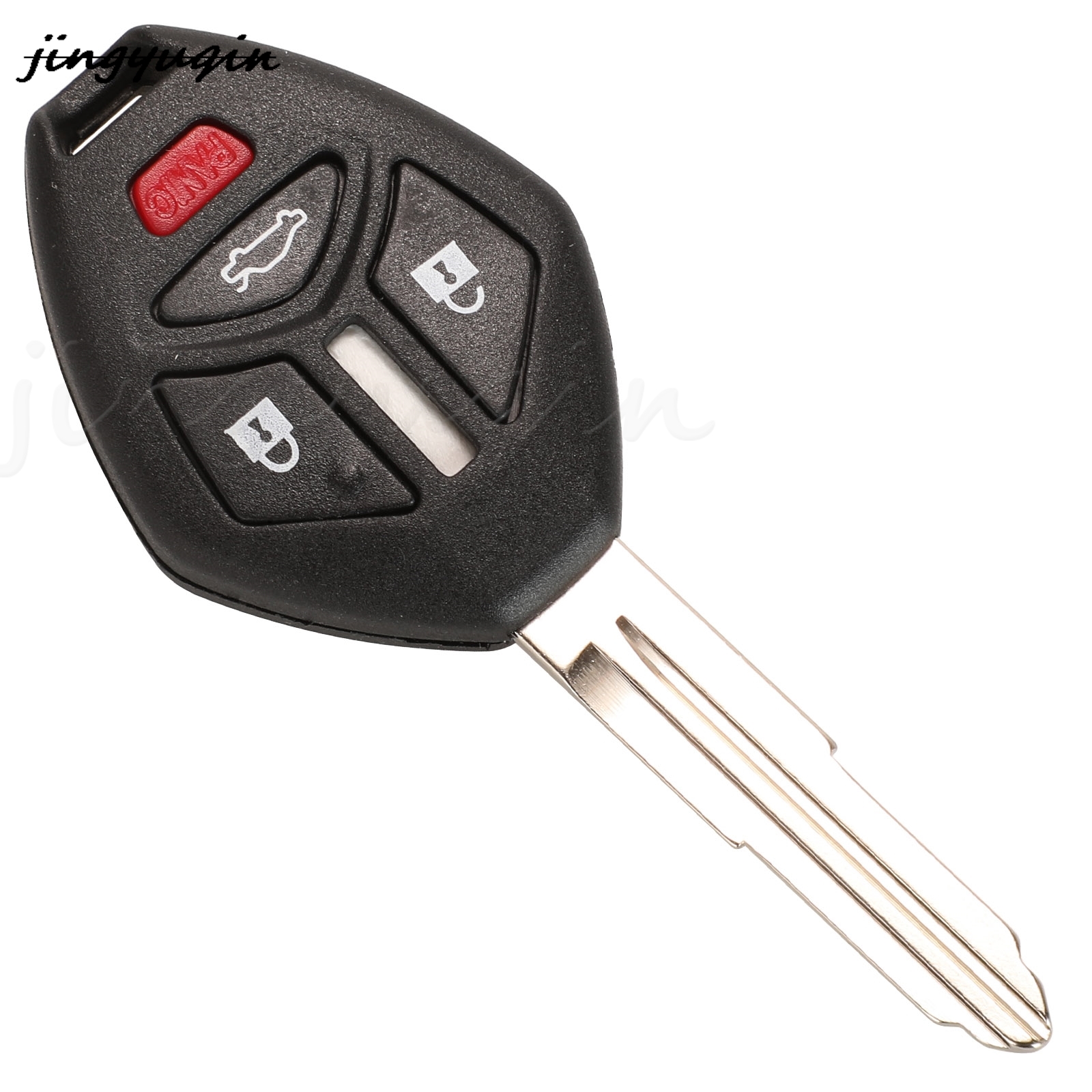 Jingyuqin 2/3/4ボタンの交換リモート車のキーシェルケース三菱アウトランダーギャランeclipseランサー
