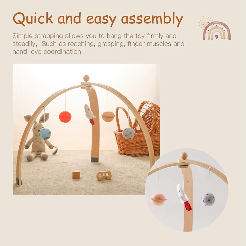 ของเล่นเด็กรถเข็นเด็ก Rattles และโทรศัพท์มือถือการ์ตูนจี้สําหรับ Baby GYM Bracket ของเล่นเด็ก 0 12 เดือน Rattles & โทรศัพท์มือถือจี้