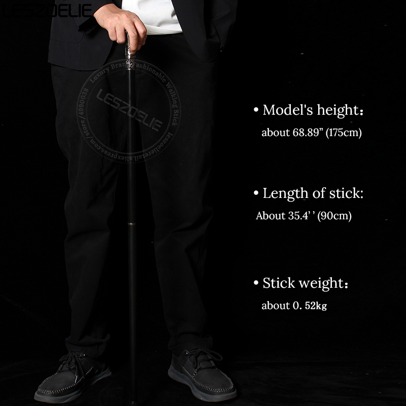 Bengala de luxo com cabeça de lobo, bengala para homens 2025, moda decorativa, bengalas de mão elegantes, botão vintage