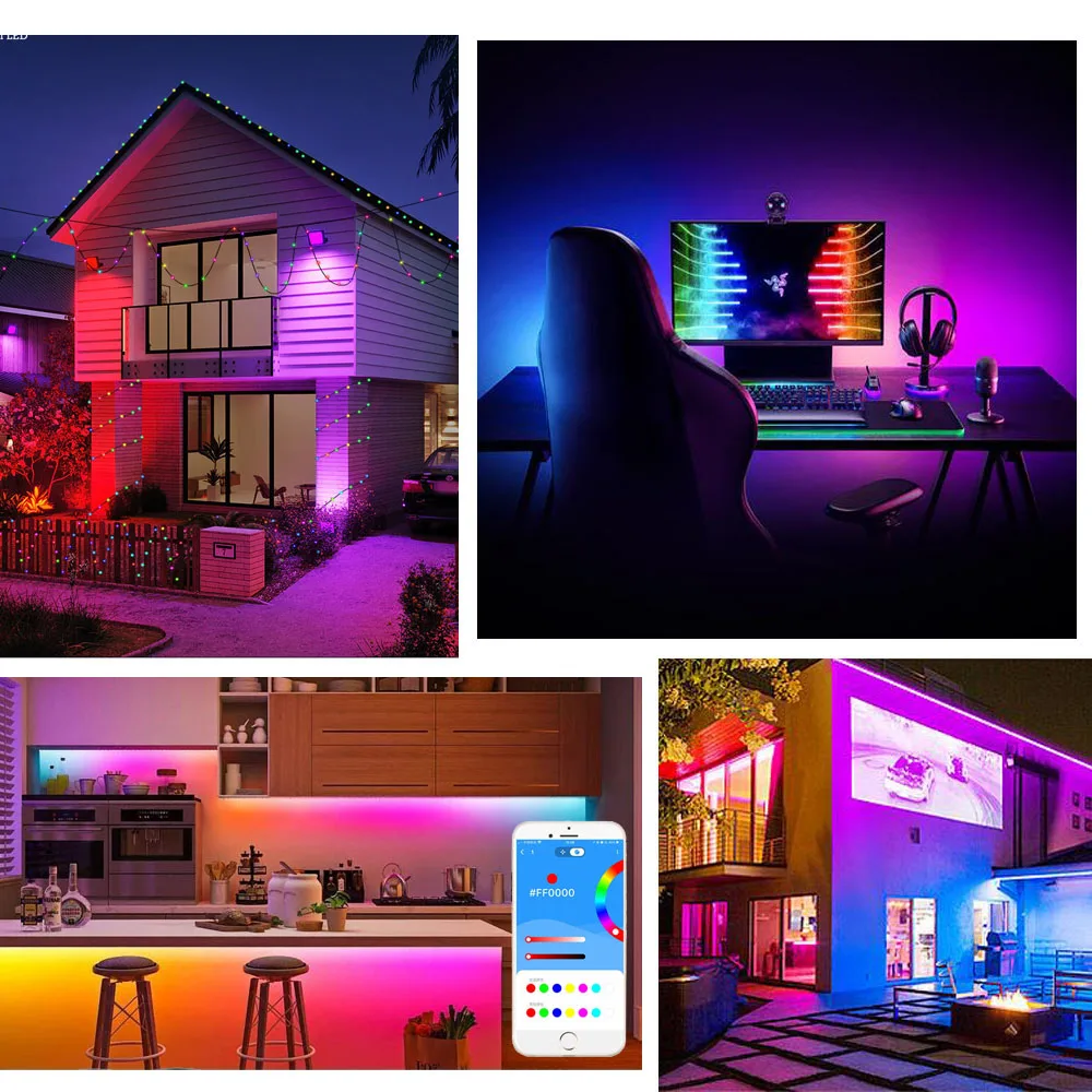 Controlador de tira de píxeles Led WS2812B WS2811 SP105E SP107E SP108E SP110E Bluetooth/WIFI/música controlador de luz Led inteligente DC5-24V