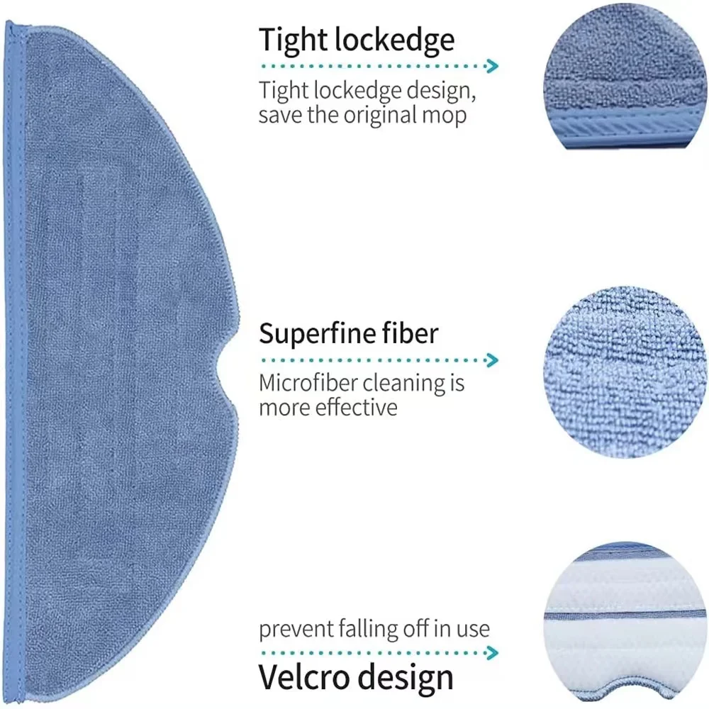 For Roborock S7 Max S7 Maxv T7Splus Vacuum Robot Replaceable Mop Cleaning Cloth Accessories