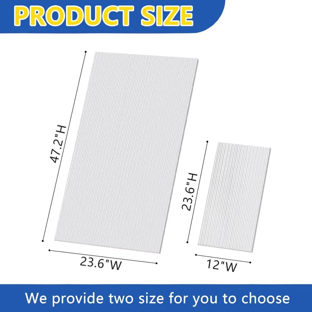 14 Pcs Clear Polycarbonate Greenhouse Panels Twin Wall Insulated Durable Weatherproof Easy Install DIY