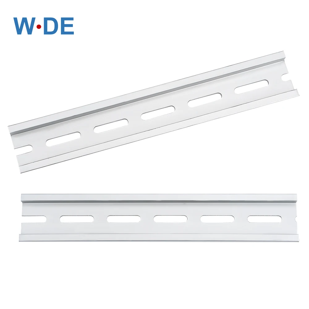 1 pieza de carril Din de aluminio para relé de bloque de terminales C45 DZ47 espesor 1,5mm NS35 Material de aluminio 35mm tipo Universal