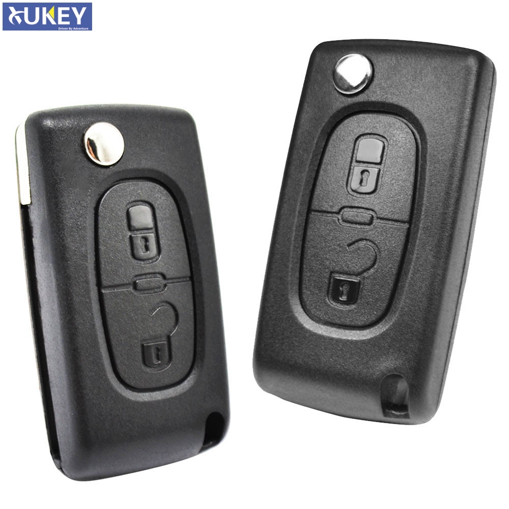 Dành Cho Xe Đạp Peugeot 308 207 307 3008 5008 807 Cho Đồng Hồ C2 C3 C4 C5 C6 C8 Chìa Khóa Xe Ô Tô Điều Khiển Từ Xa Lật vỏ Chìa Khóa 2 Nút CE0523 CE0536