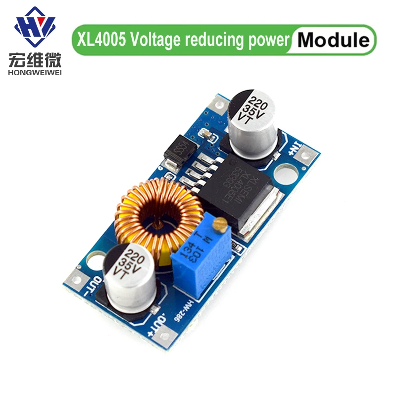 XL4005 DSN5000 Beyond LM2596 DC-DC Max 5A high current adjustable step-down power module High Conversion Efficiency High power