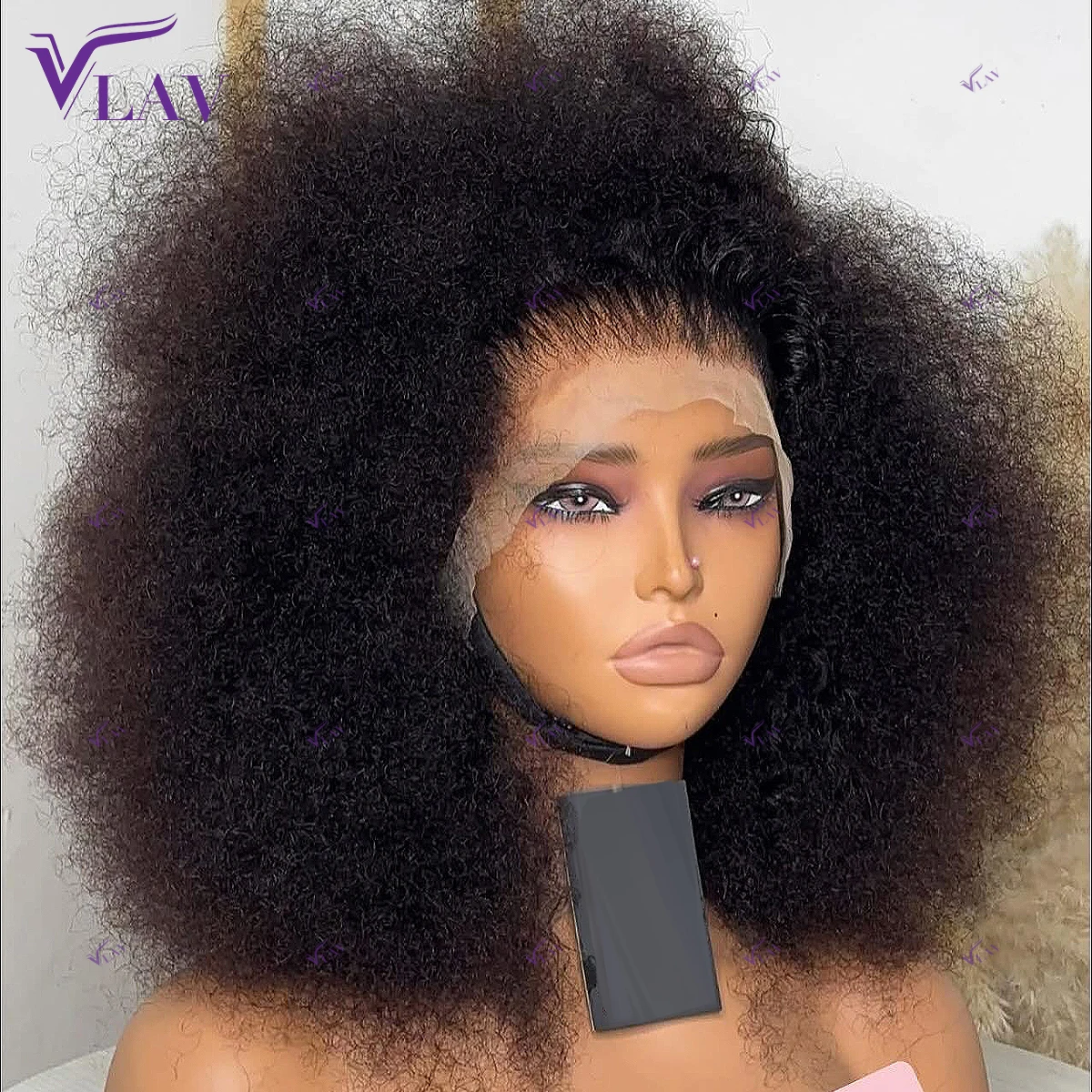 450 densidade peruca sem cola cabelo humano afro kinky encaracolado 13x6 hd peruca frontal do laço 360 hd peruca de renda transparente cabelo humano wear and go