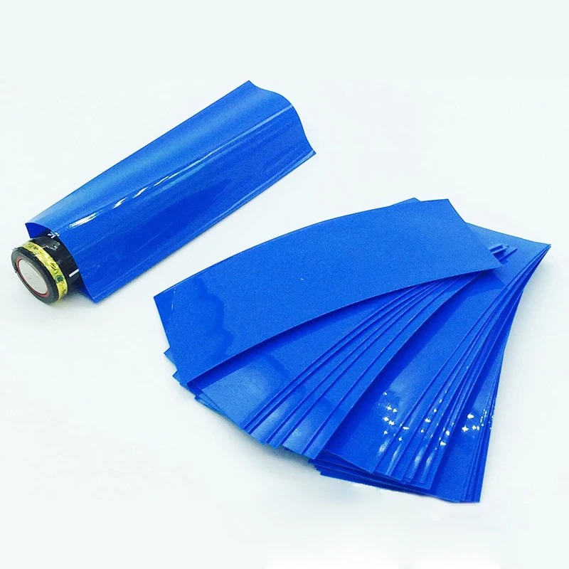 100 Stuks Platte PVC Krimpkous Batterij Wrap Voor 18650 Lithiumbatterij Krimpkous Diverse Kit Zelfklevende Isolator