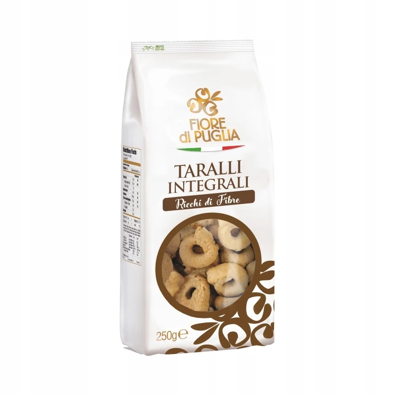Taralli integrali ricchi di faser 250g-fiore di puglia