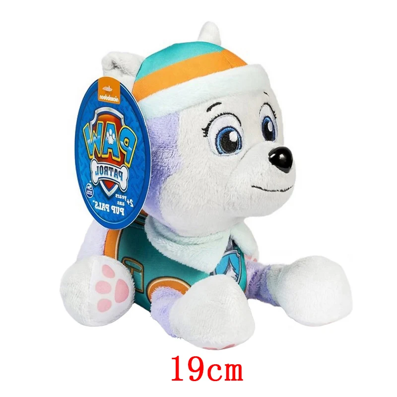 Paw Patrol Plush ของเล่น Action Figure Ryder Marshal Zuma Everest การ์ตูนรุ่น 2 ท่าทาง Plush ของเล่นเด็กวันเกิด Party Gif