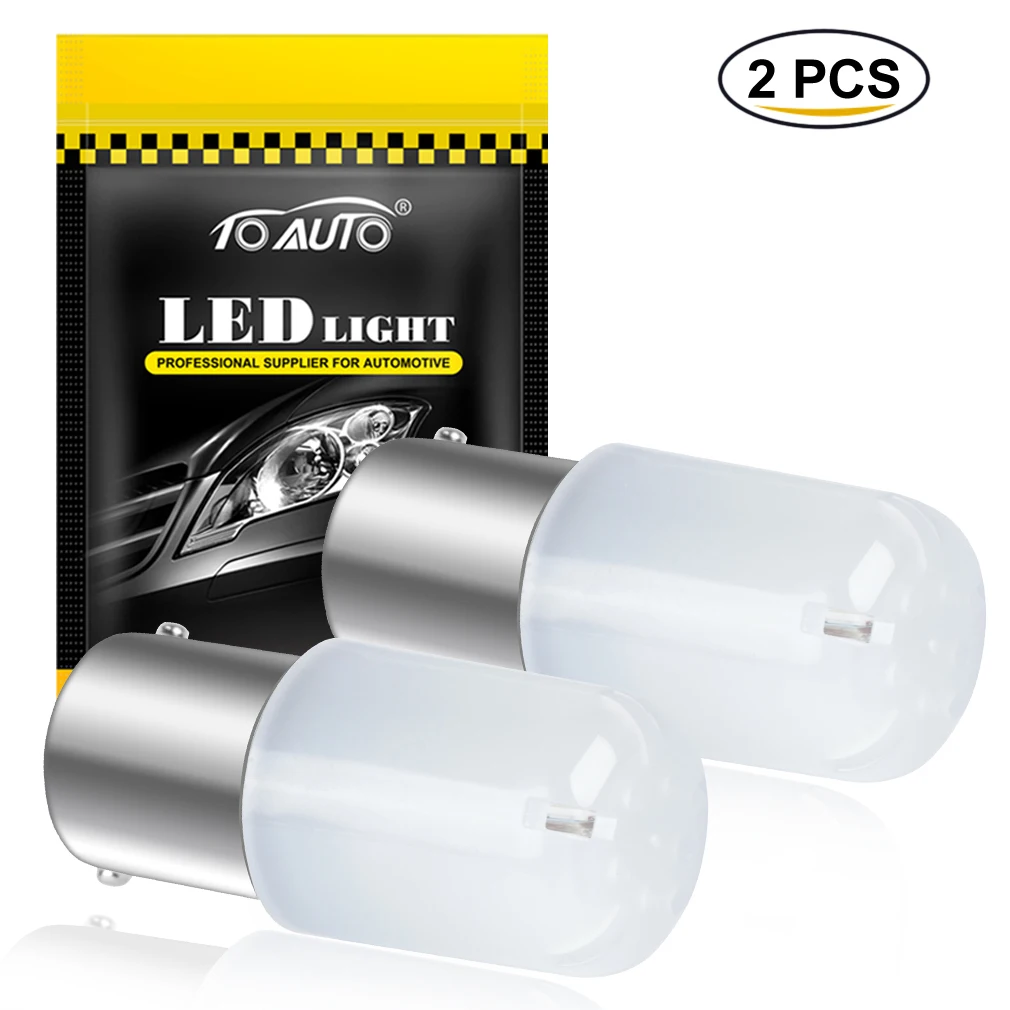 2 uds P21W Led 1156 BA15S 1157 BAY15D P21 5W R5W R10W bombilla luces de señal de giro de coche 18SMD 3030 DRL 12V luces de freno ámbar blanco