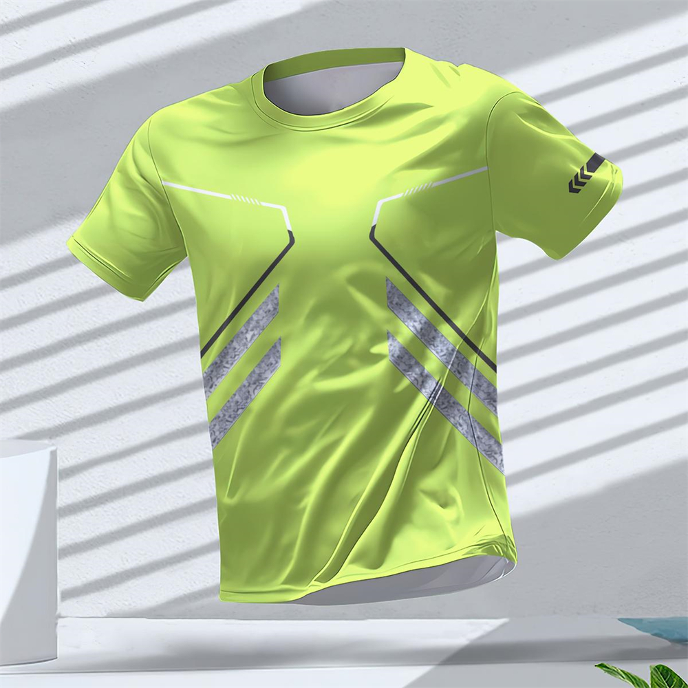 Neue 3D-Druck Heißer Verkauf Outdoor Laufen Sport Atmungsaktiv Schnell Trocknend Fitness Kleidung Casual Wear Rundhals Erwachsene T-Shirt