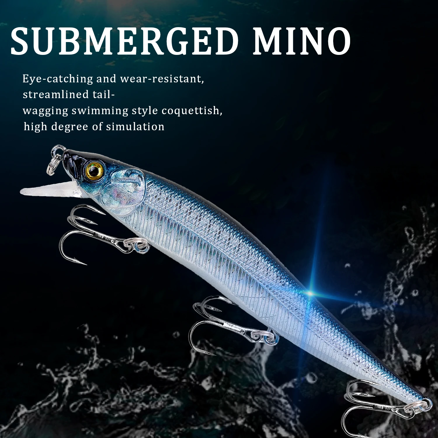 1 Uds señuelo de Pesca 115mm/14g Minnow Crankbait Wobblers ojos 3D perca cebo Artificial Lucio carpa cebo de natación Pesca